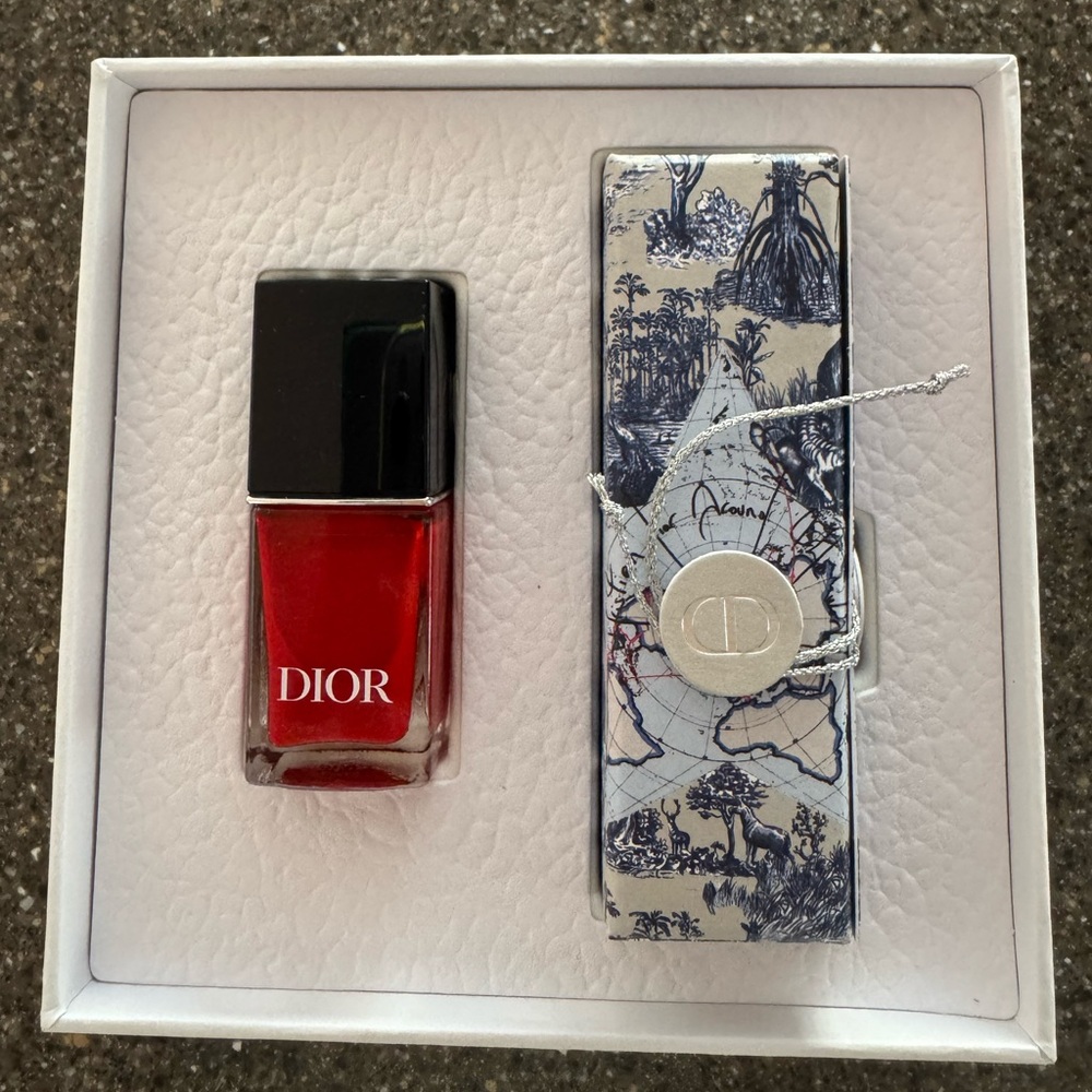 NWT Dior Red Set - Lip Stick & Nail Polish
